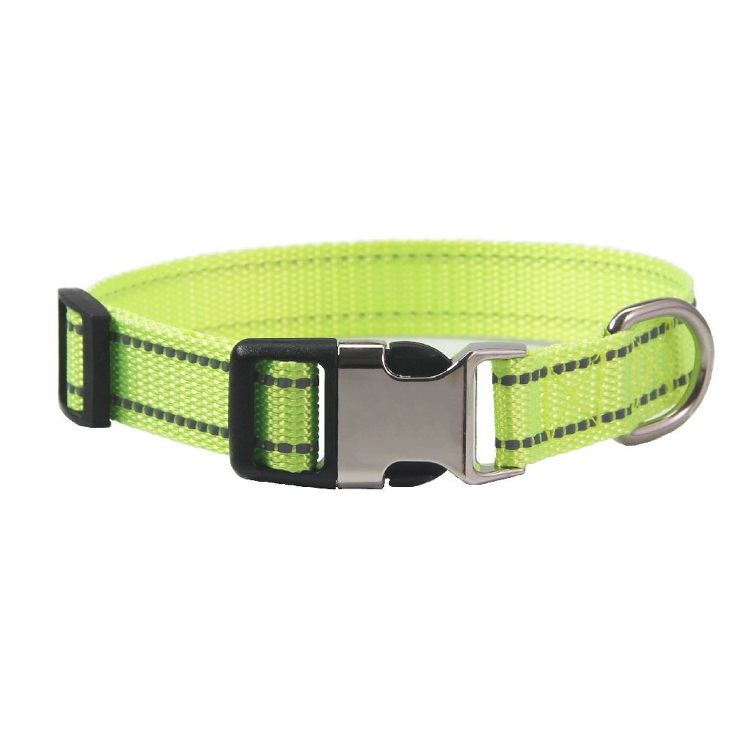 Reflective Dog Collar With Metal Buckle Quick Release 8