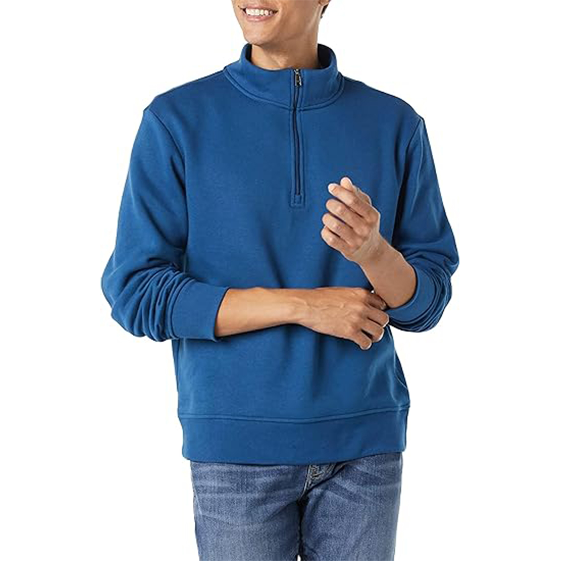 Men Quarter Zip Pullover Sweatshirt, custom hoodie or sweatshirt with logo imprint 14