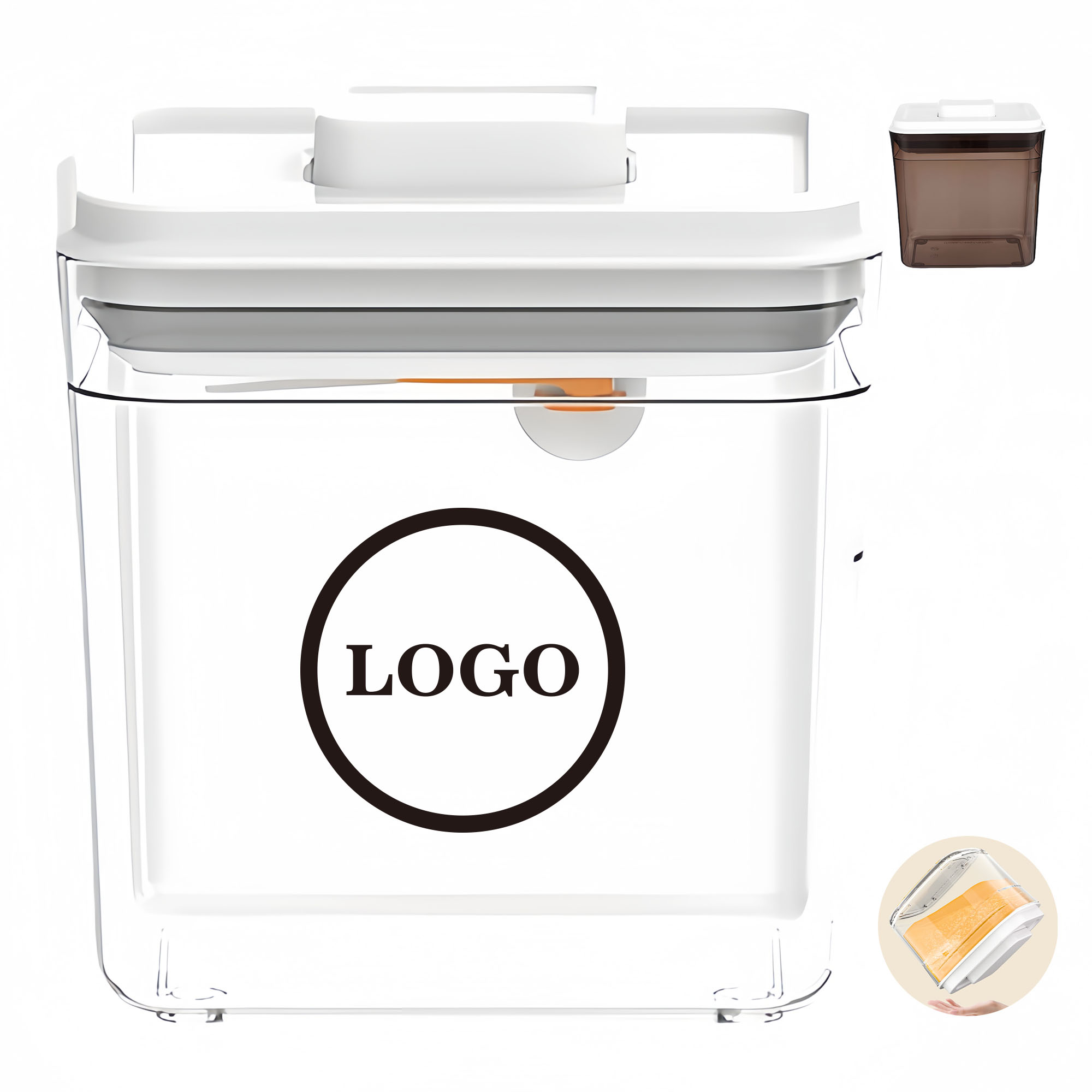 1.7L Push-Button Airtight Plastic Container 1