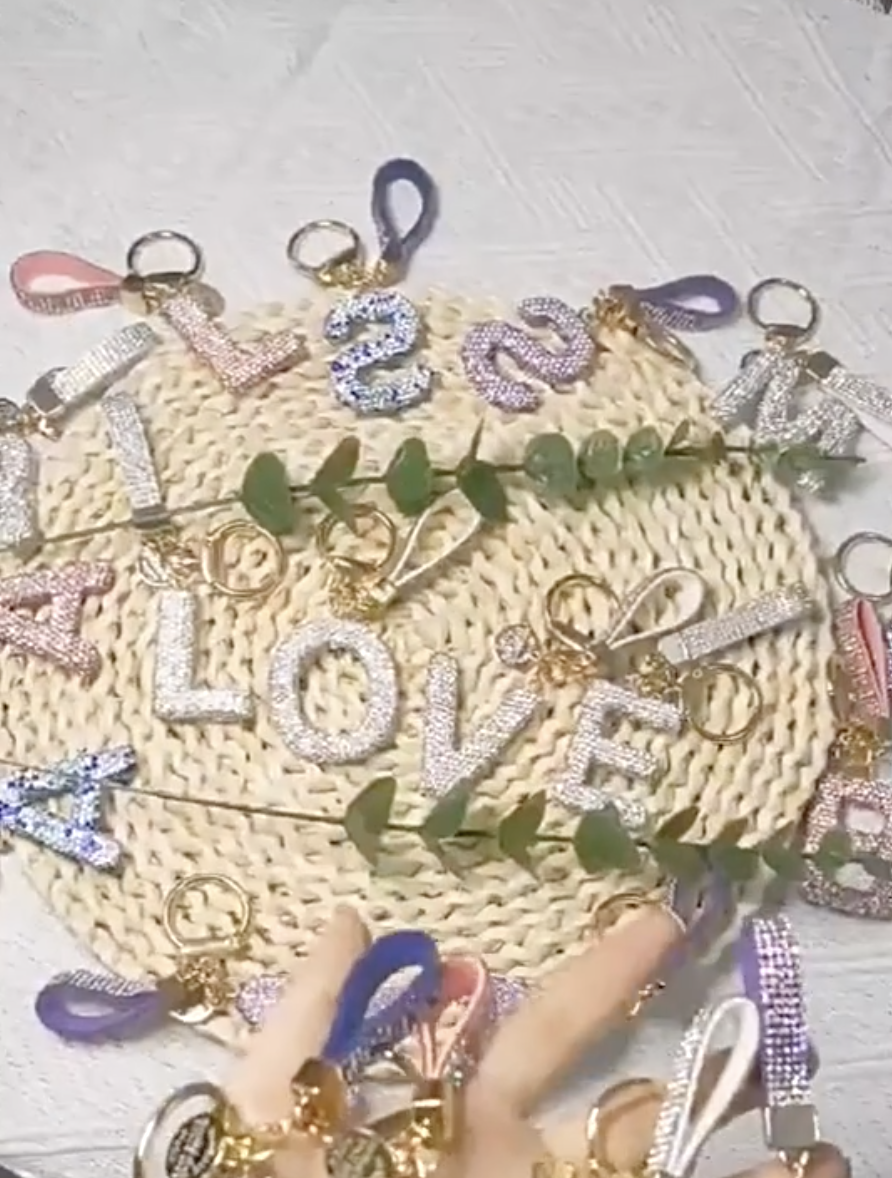 Bling Sparkly Cute Backpack Car Key Accessories 11