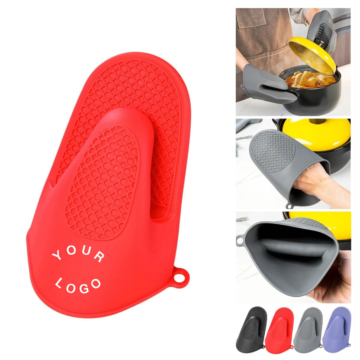 Silicone Heat Resistant Cooking Oven Mitt 1