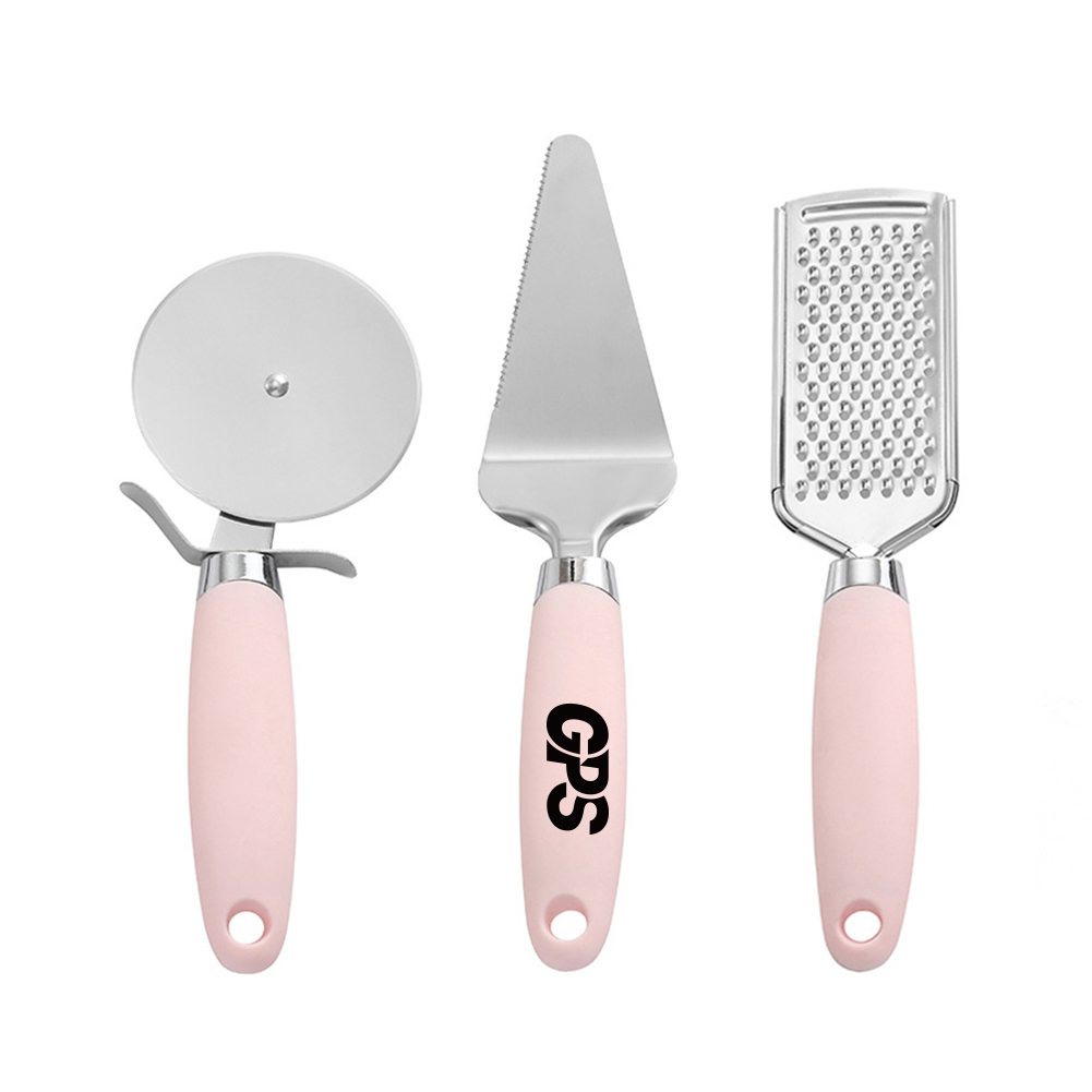 3 PCS Stainless Steel Pizza Cutter Set 1