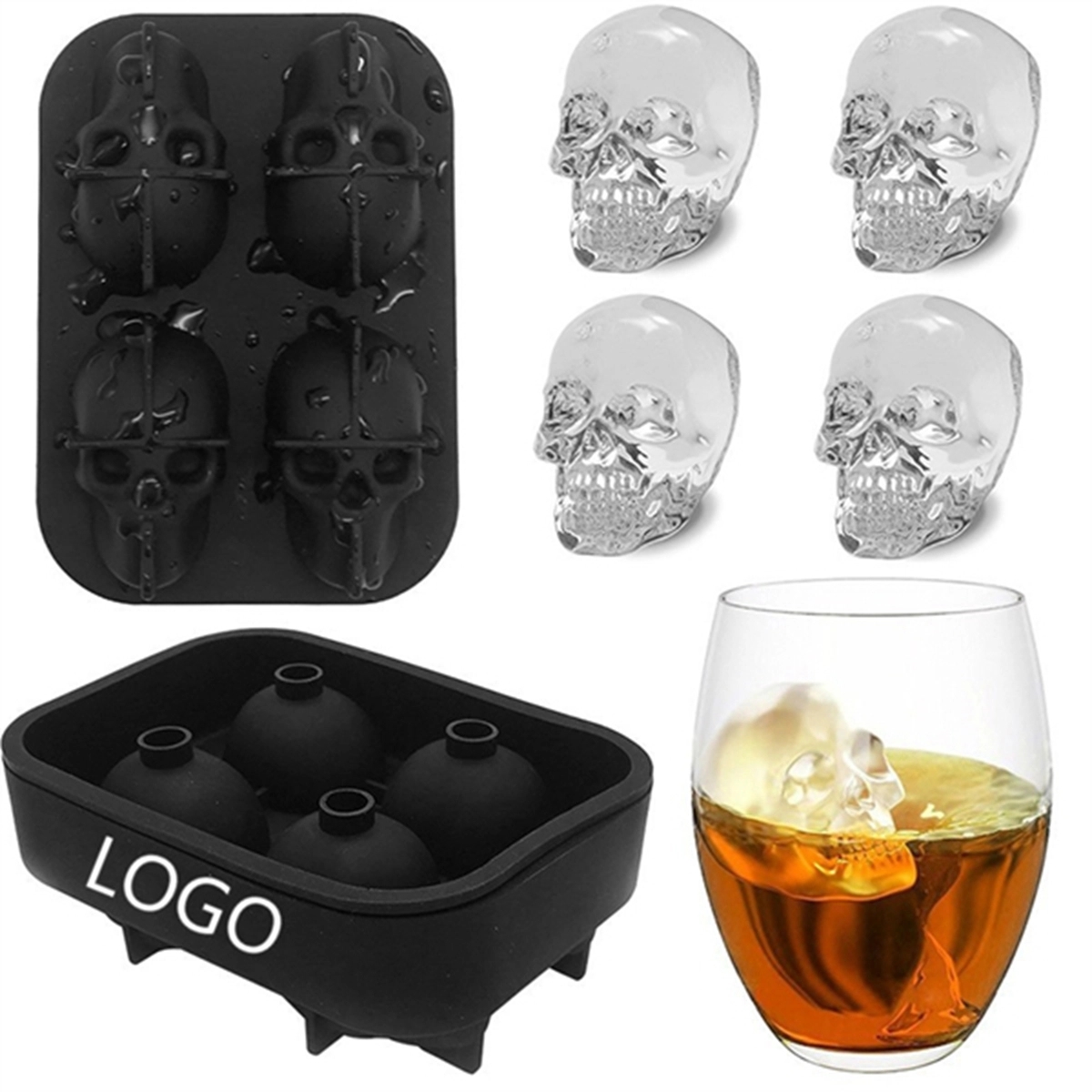 Skull Ice Mold 2