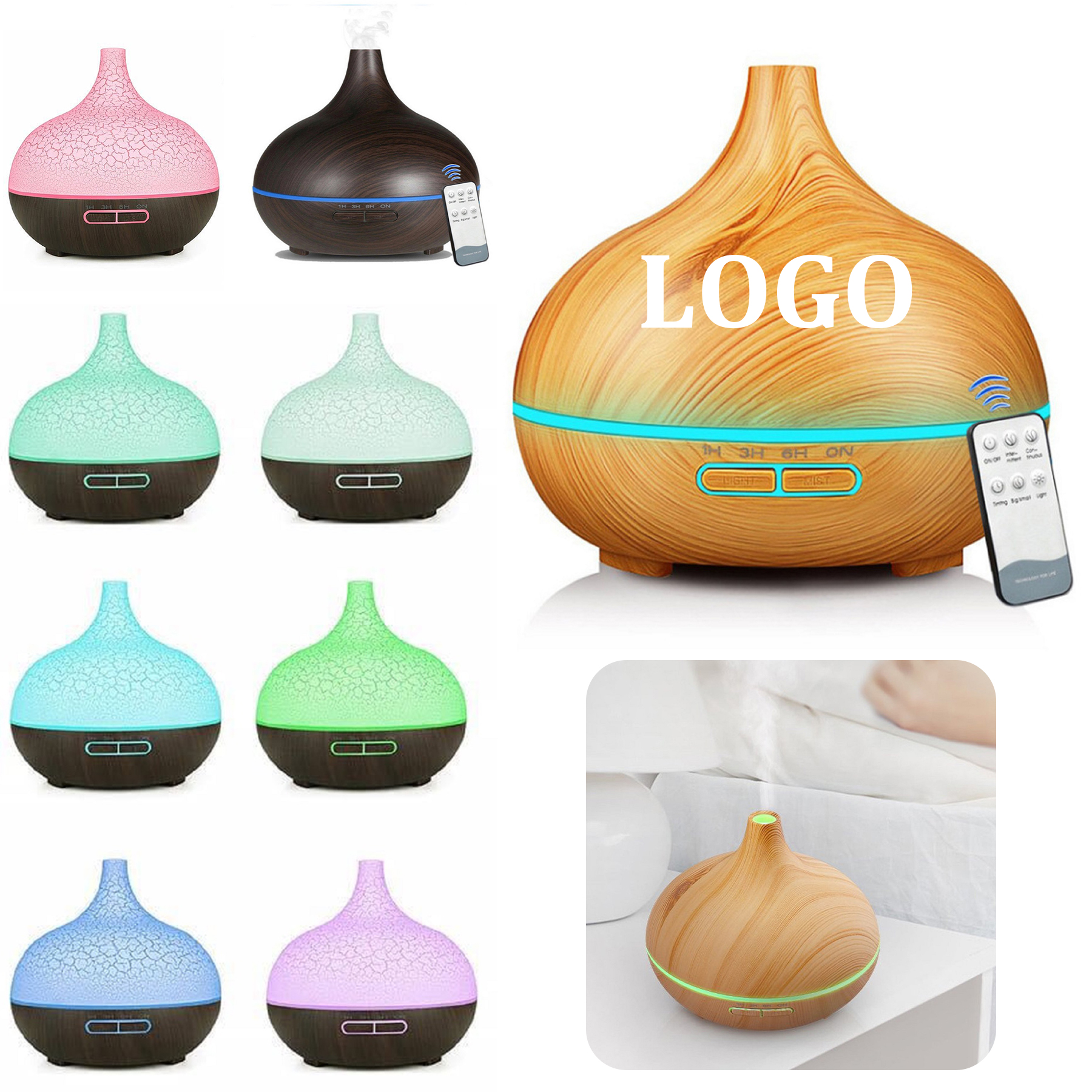 400ml Ultrasonic Fragrant Oil Large Room Humidifier 3