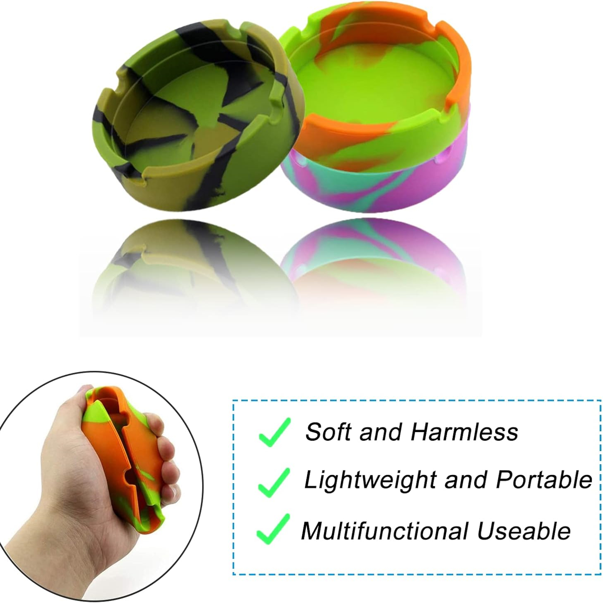 Silicone Ashtrays For Cigarettes 3