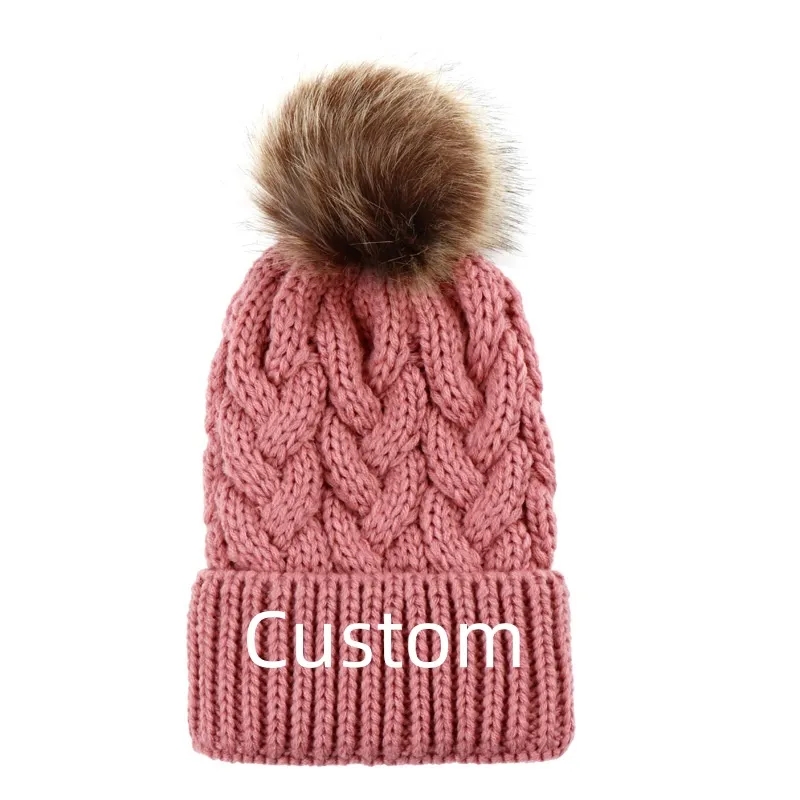 Womens Winter Beanie Cap Knit Soft Warm Hat 3
