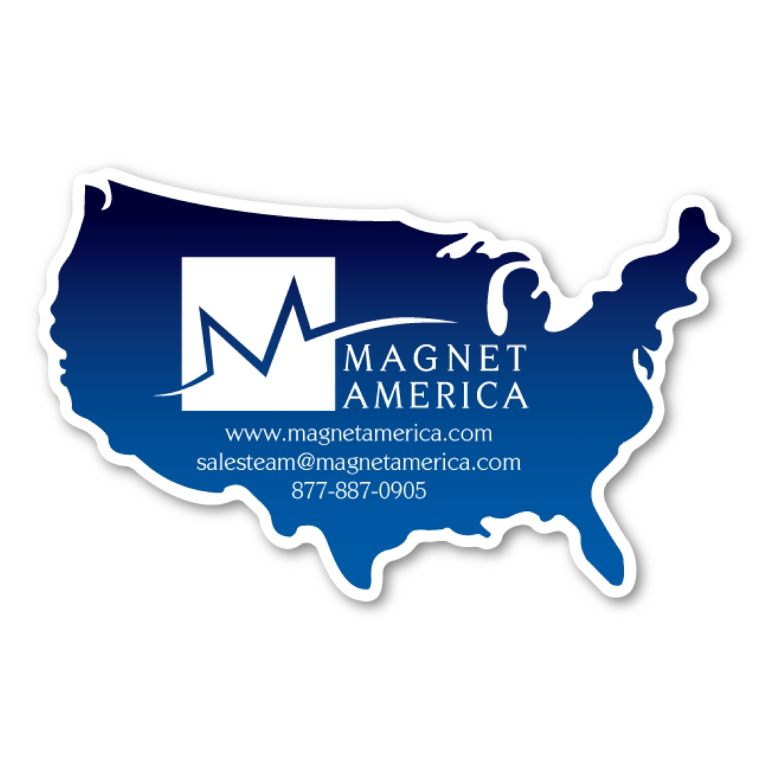 USA Magnet - 4" x 2.5" - 20 mil