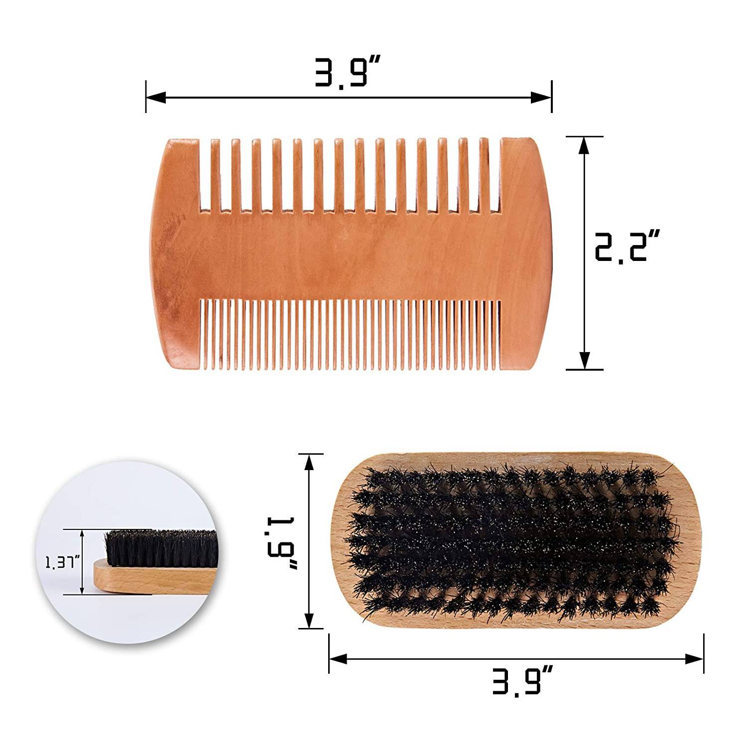 4pcs Beard Grooming Kit 9
