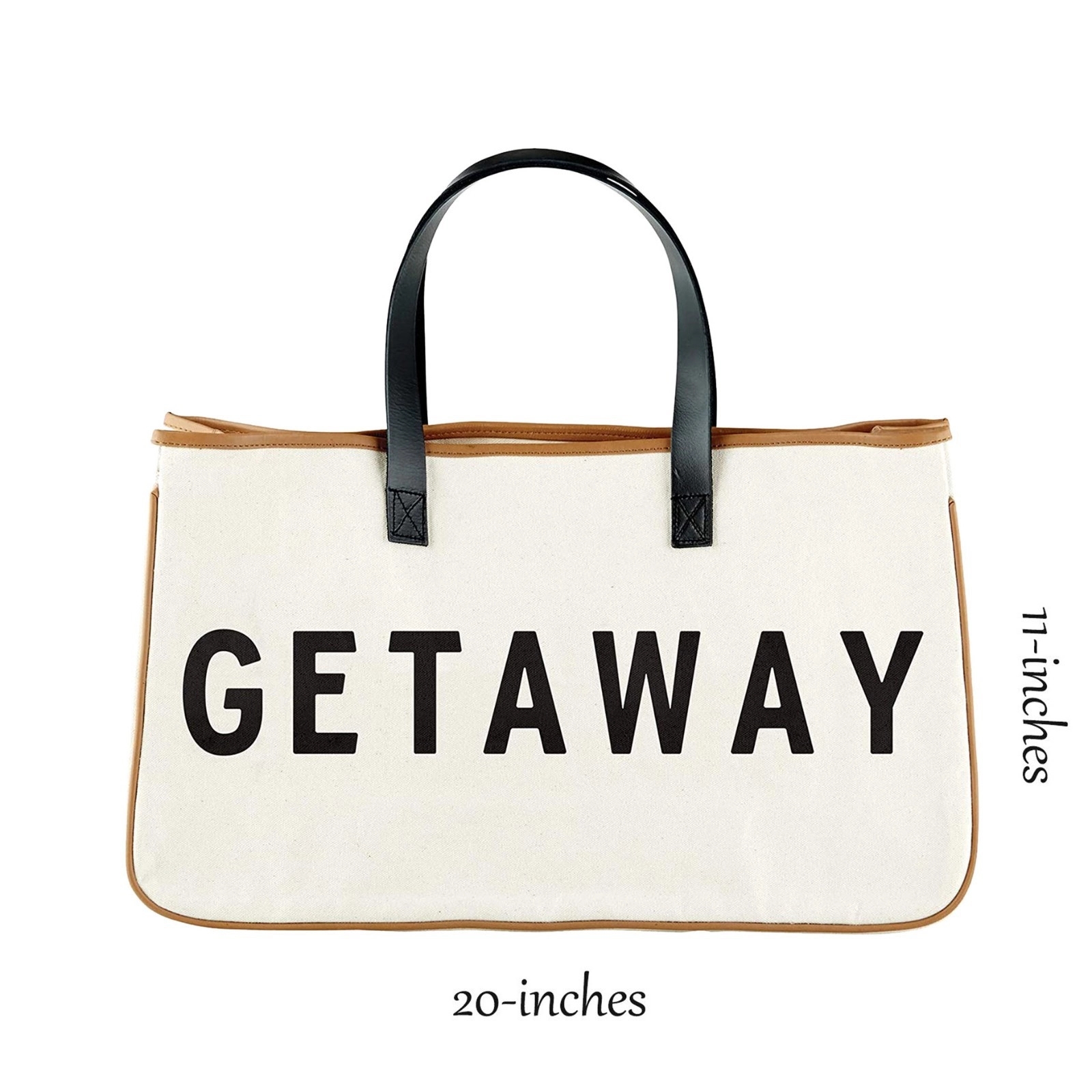 Canvas Tote Bag With Leather Handle, custom tote bag with logo imprint 2