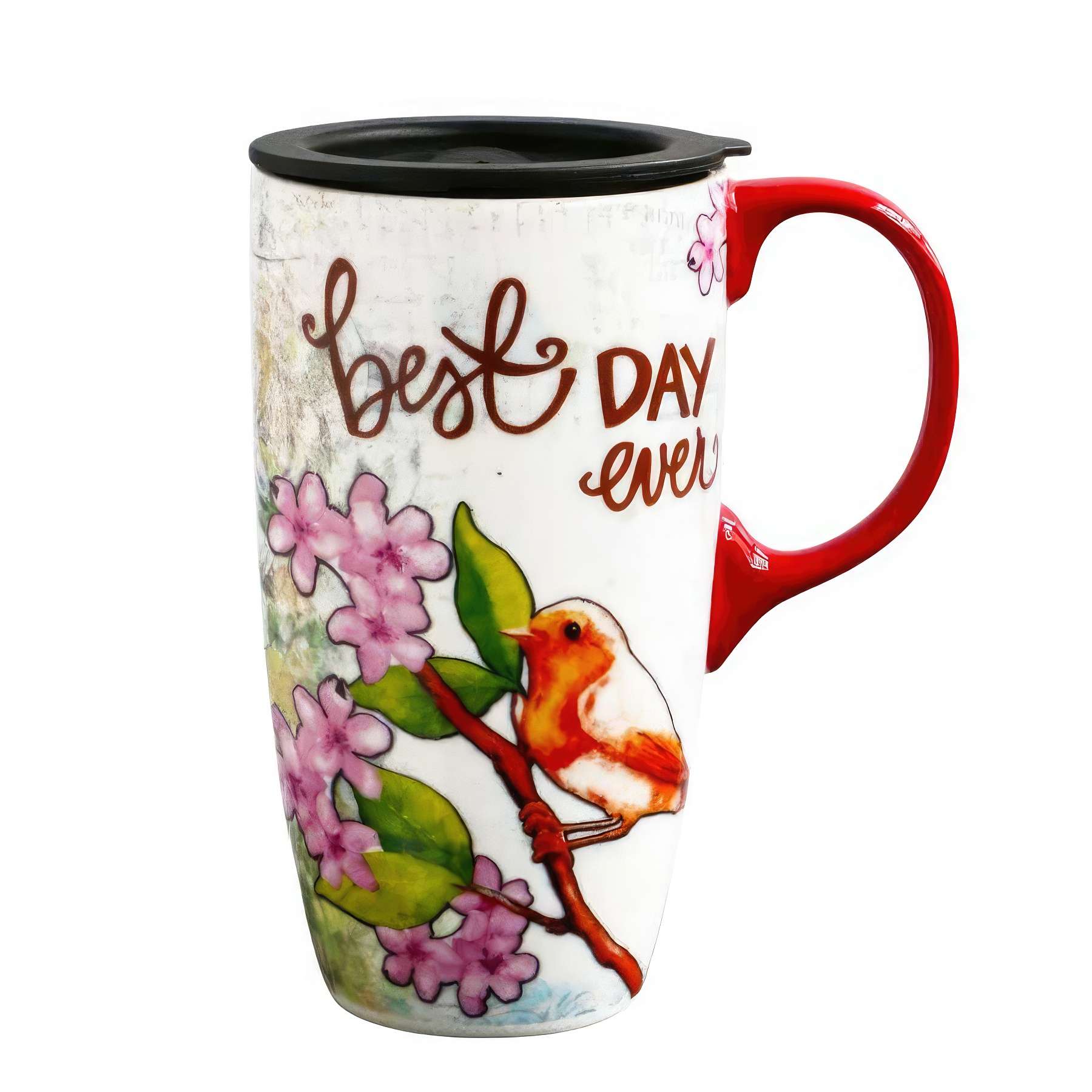 Large Capacity Ceramic Mug With Lid 2