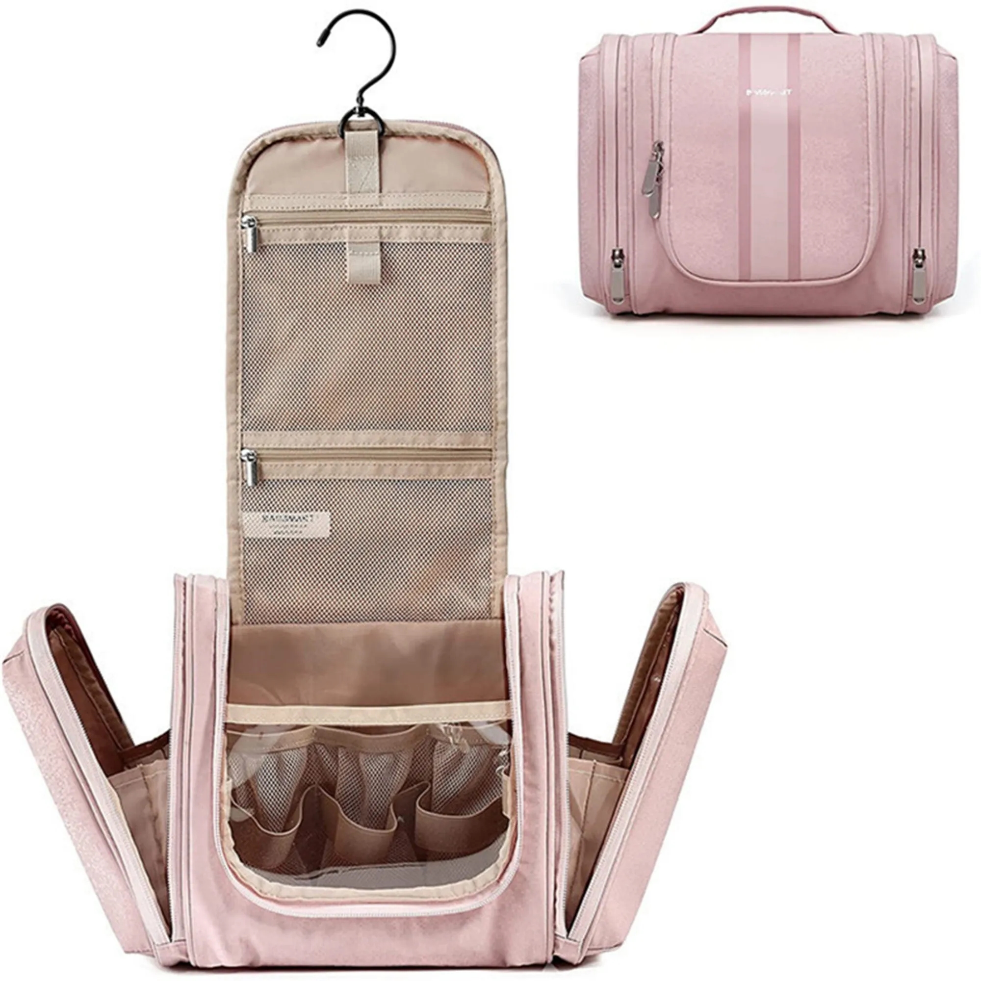 Travel Toiletry Organizer Bag With Hanging Hook 5