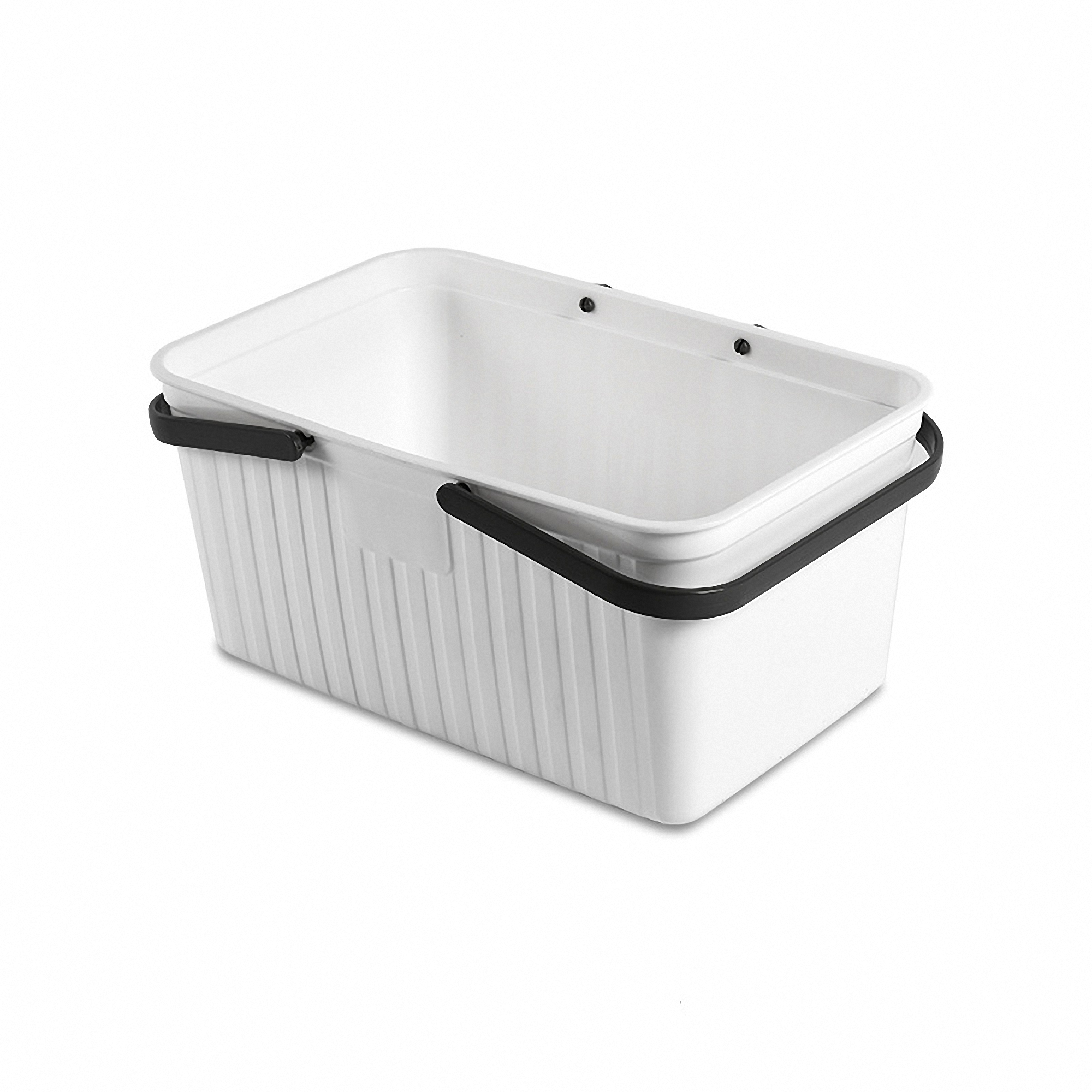 Handled Plastic Storage Basket 5