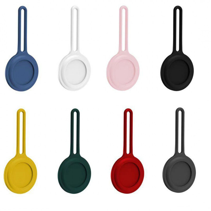 Soft Silicone Airtag Case Loop Protective w/ Keychain 2
