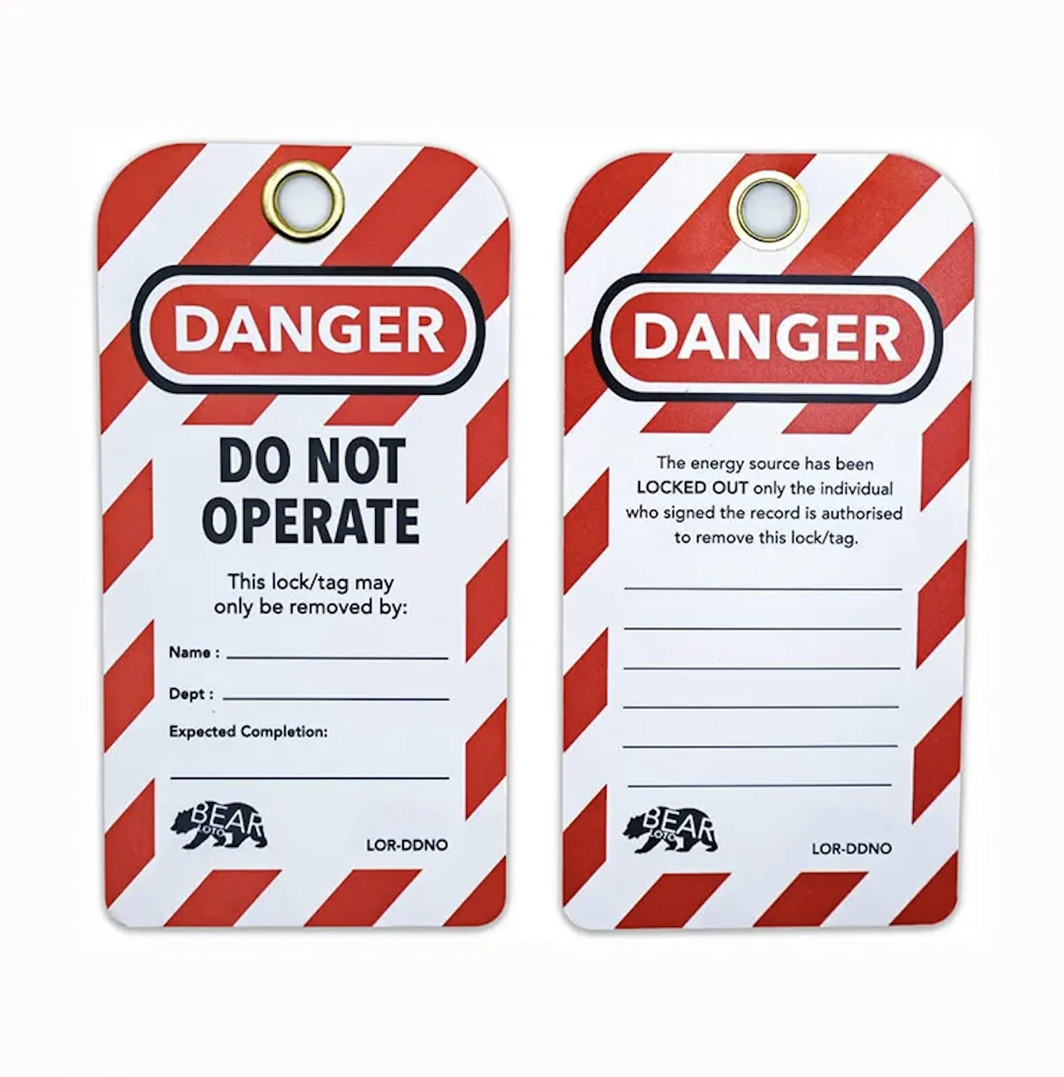 Custom Lockout Tag 2