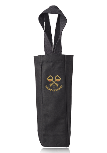 Lolo Single Bottle Canvas Wine Totes, custom tote bag with logo imprint 4