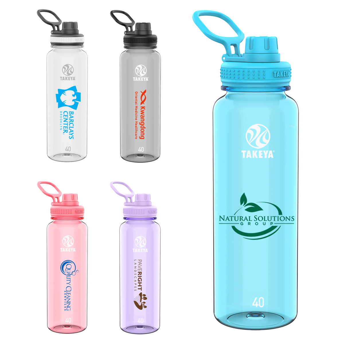Takeya® 40 oz. Tritan Water Bottle with Spout Lid