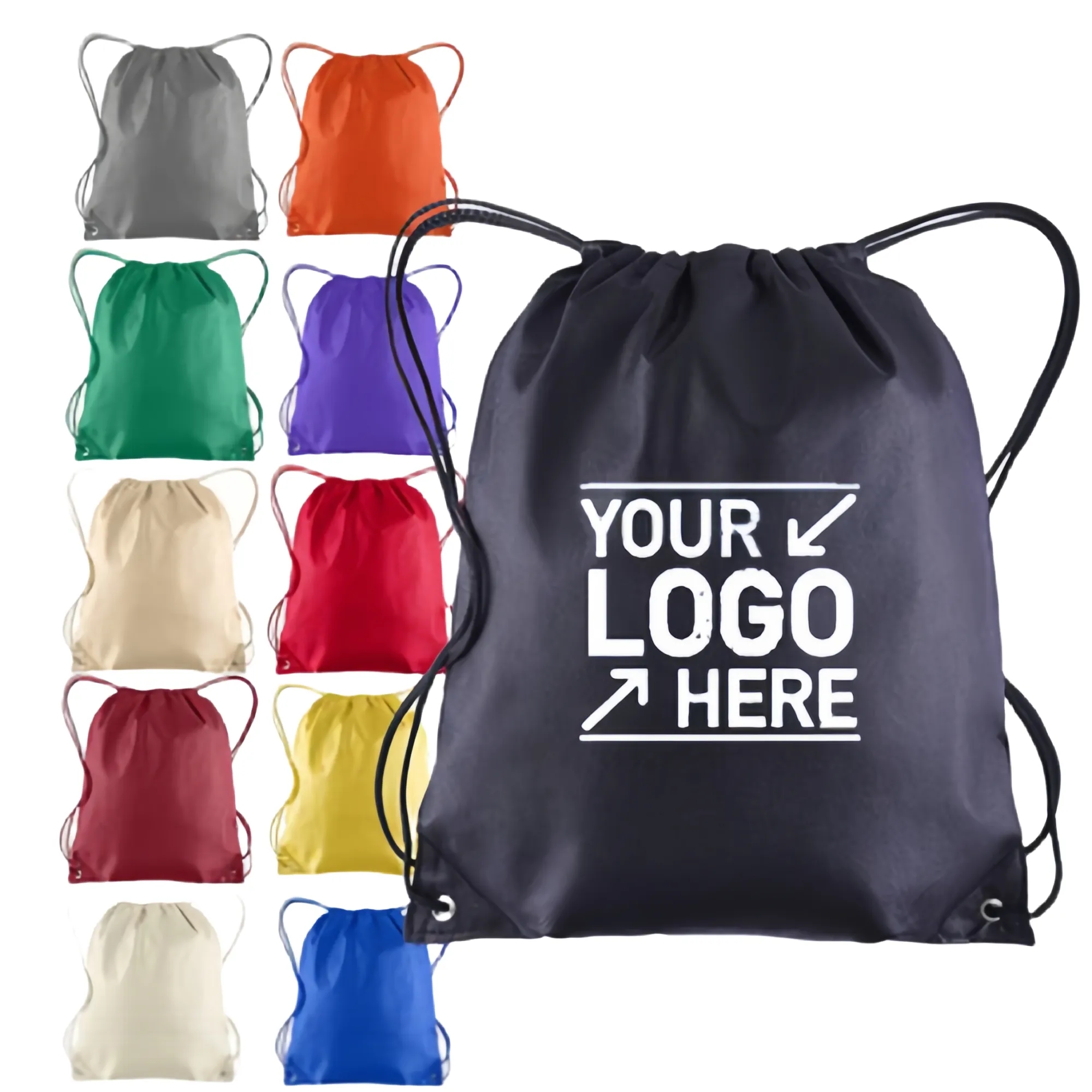 Non-Woven Drawstring Backpack 14" X 18" 2