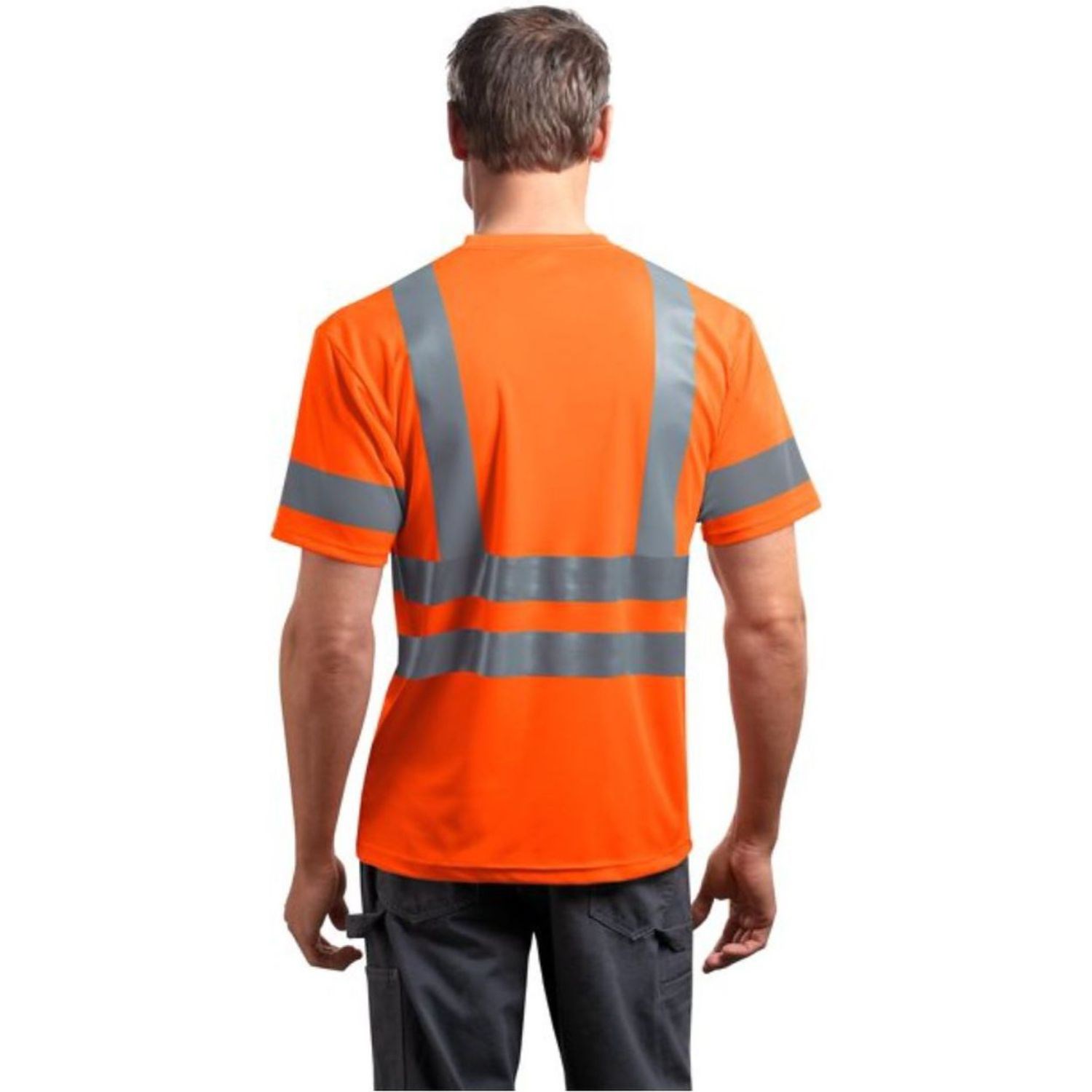 rPET Class 3 Reflective Safety T-Shirt W/ Pocket 7