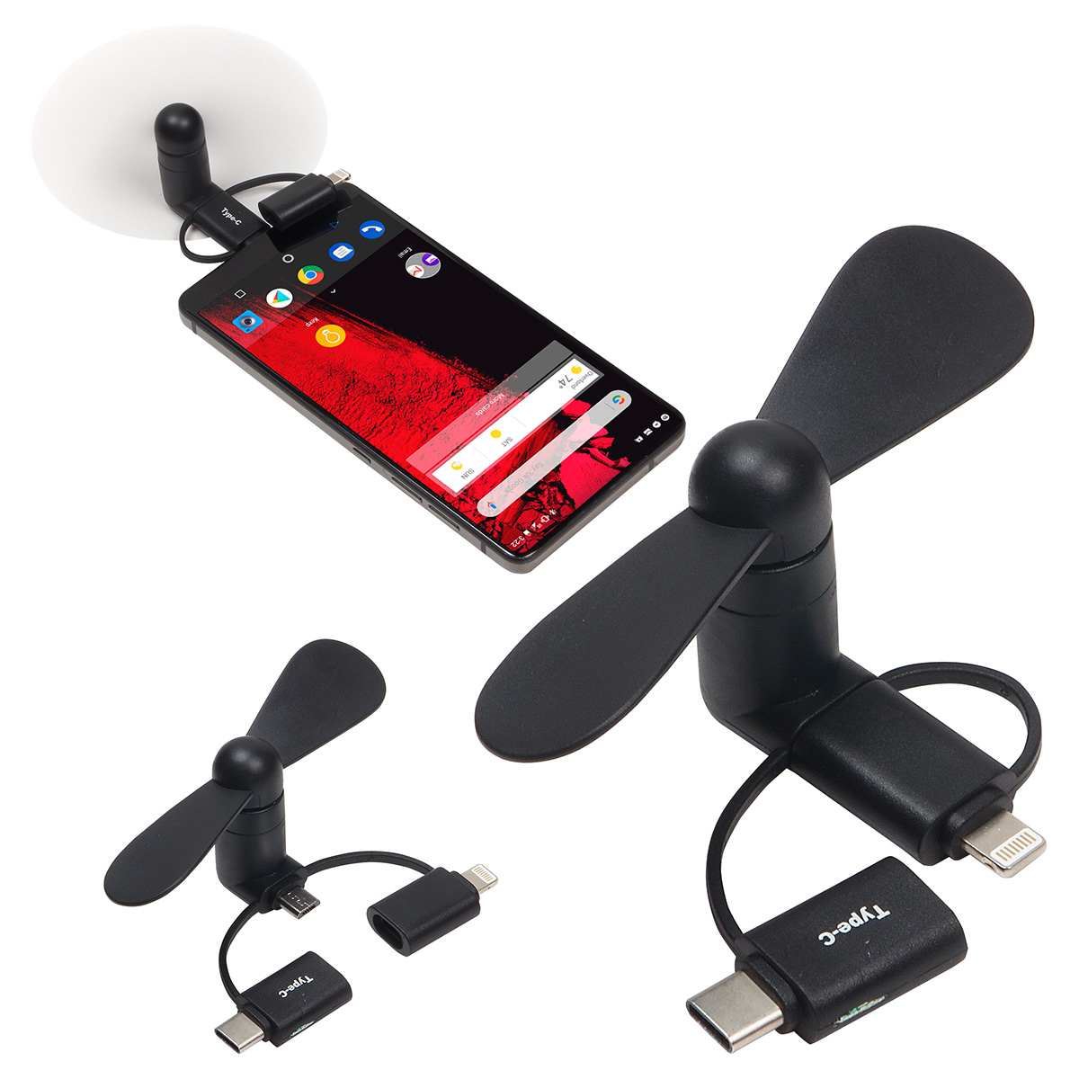 3-in-1 Mini Phone Fan 2