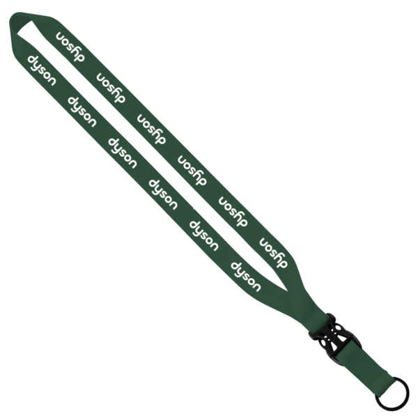 3/4" Polyester Lanyard with Slide Buckle Release & Split-Ring 17