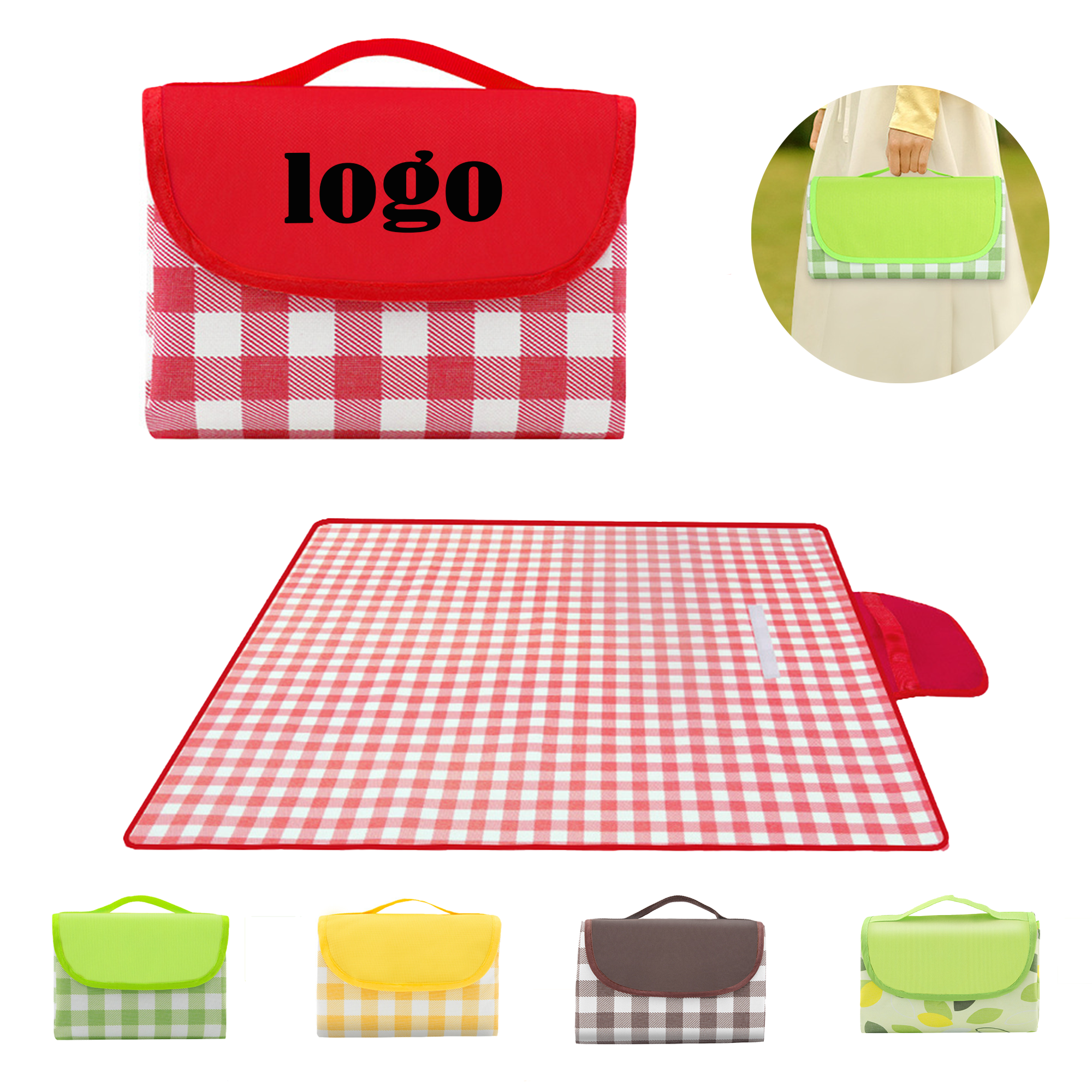 Oxford Picnic Outdoor Waterproof Foldable Blanket For Beach MOQ50 2