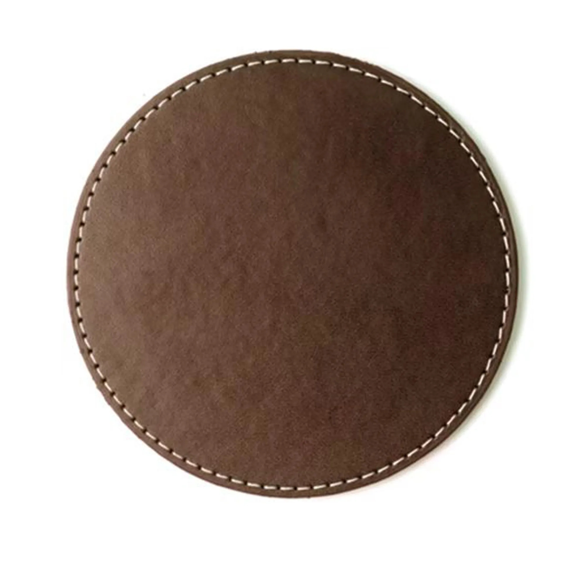 Set of 5 Premium PU Leather Coaster with Holder 3
