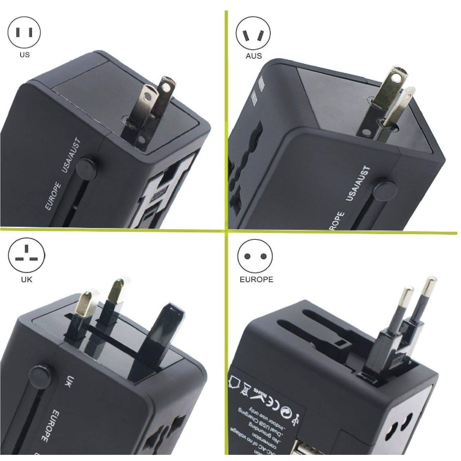 Universal USB A Type C Quick Charge Adapter - PD20W + QC18W 2