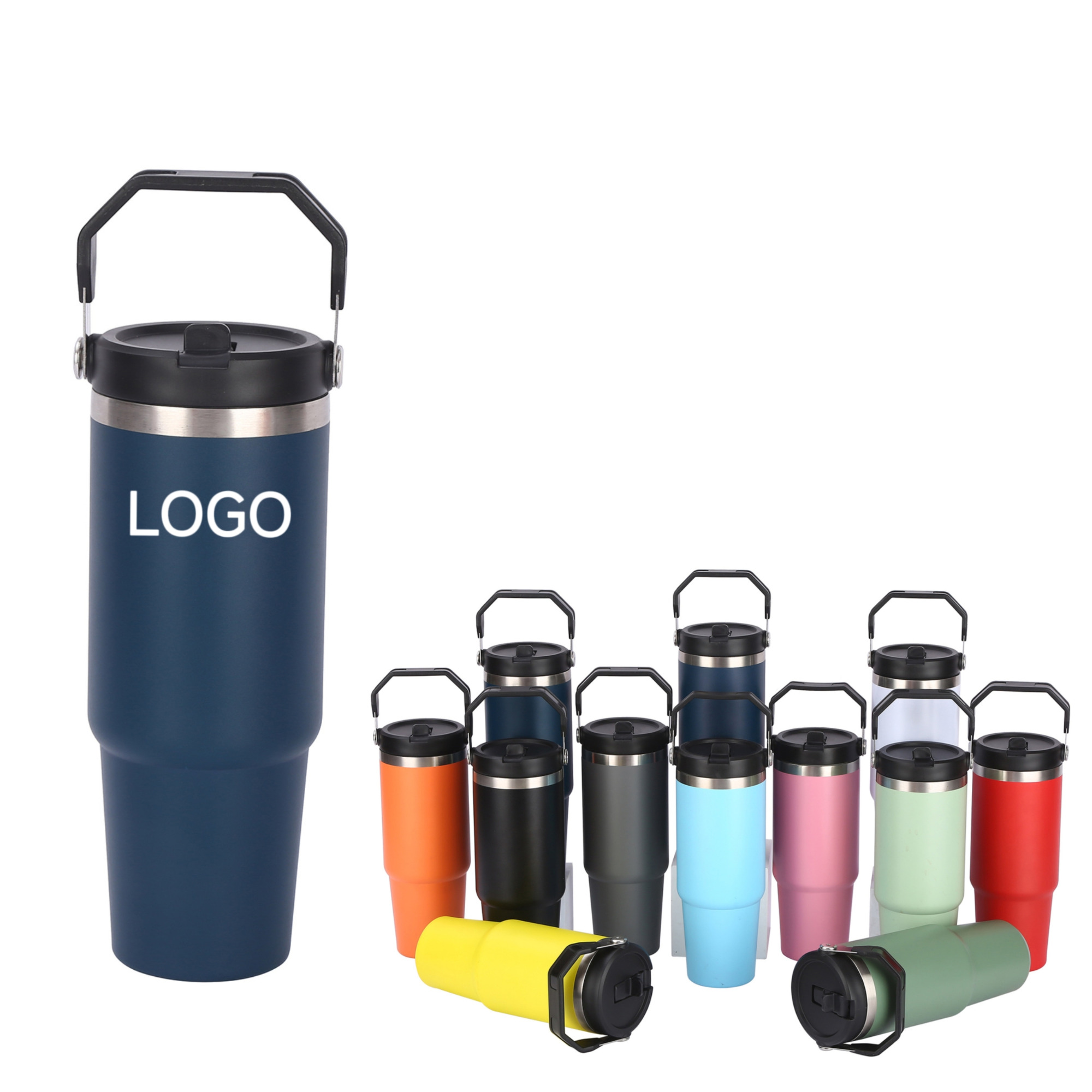 30 oz Stainless Steel Tumbler W/ Straw 16