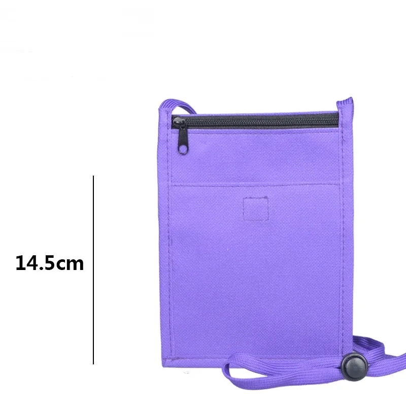 Clear Window Pocket Neck Wallet Outdoor Passport Coin Pouch 4