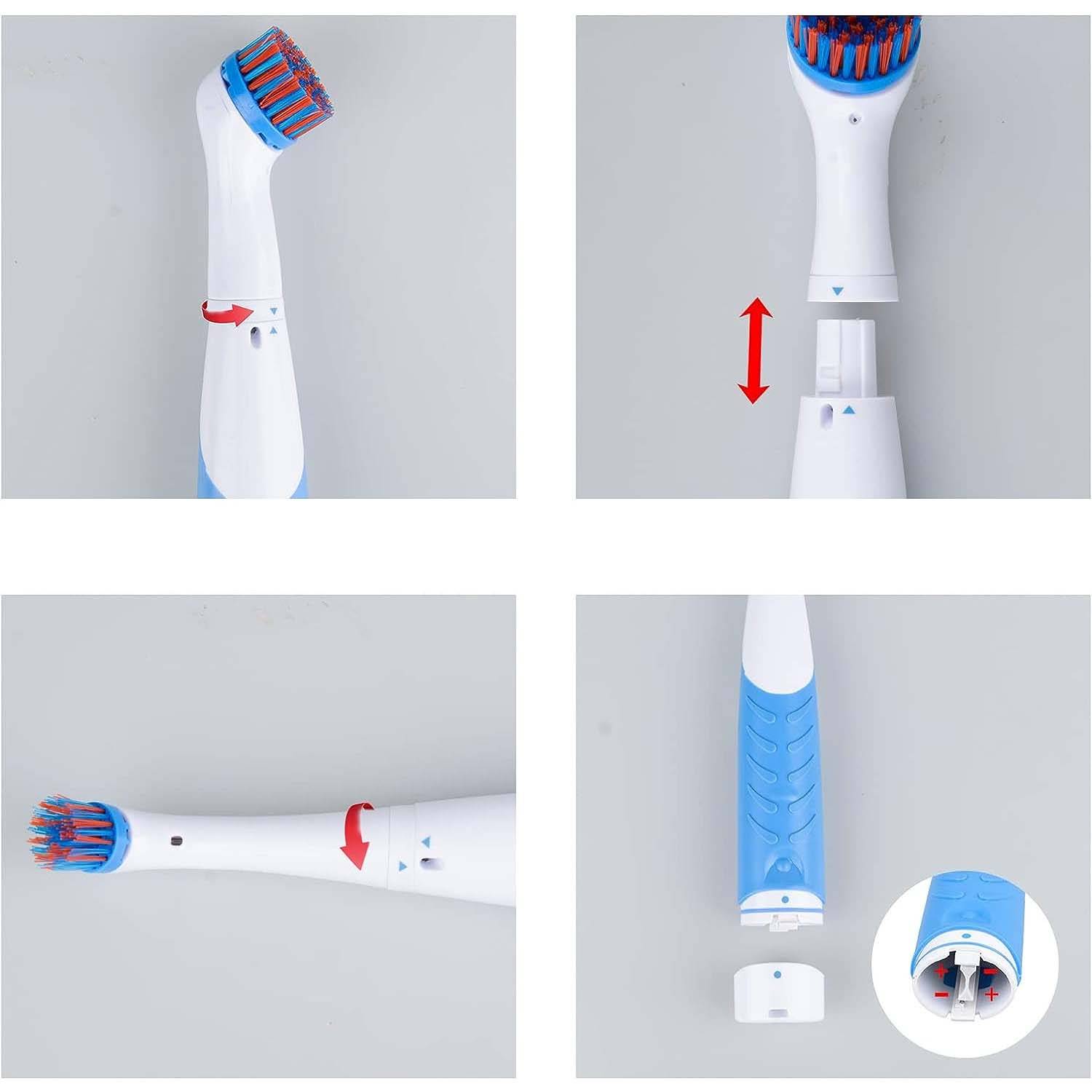 Portable Multi Head Electric Cleaning Brush 6