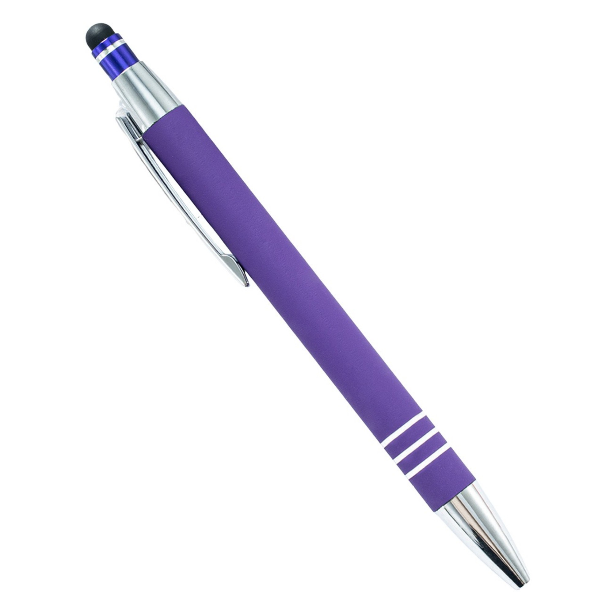 Metal Touch Screen Ballpoint Pen With Press Design 5.4" 10