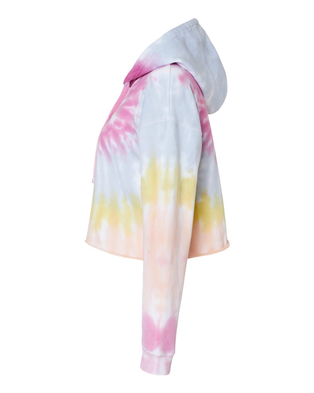 Women's Tie-Dyed Crop Hooded Sweatshirt - 8333 14