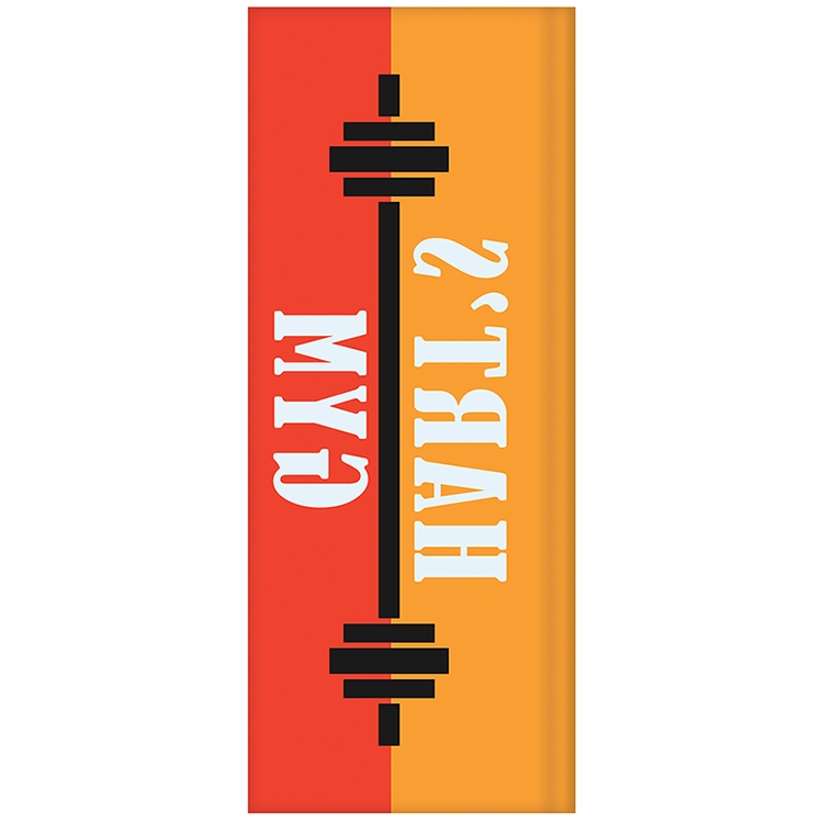 3' x 8' Custom Single Reverse Square Feather Flag 2