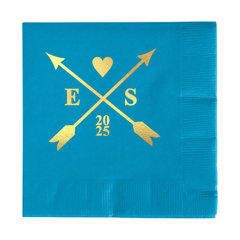 2ply Foil Stamped Beverage Napkins 20