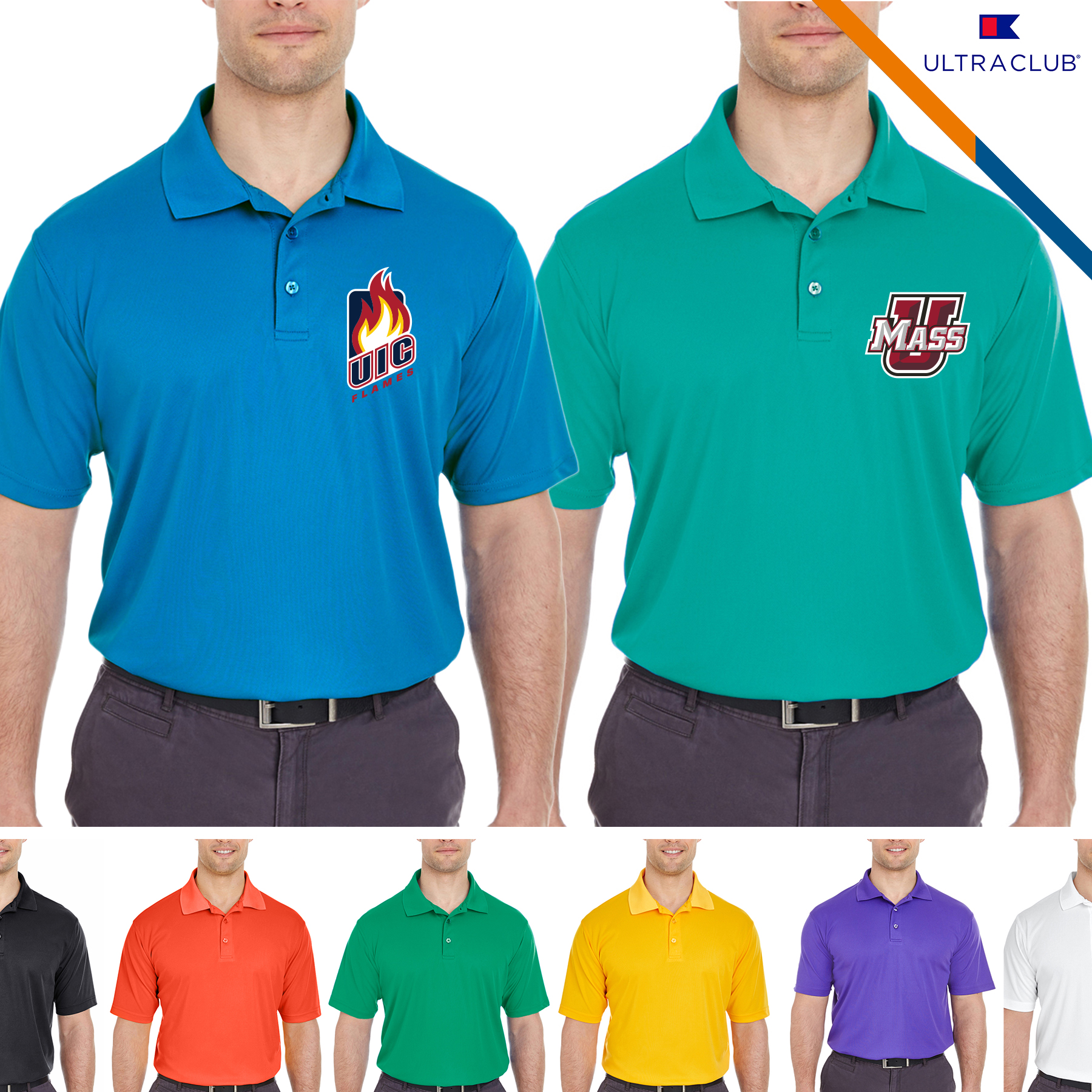 Ultra Club® Men's Cool & Dry Polo Shirt 2