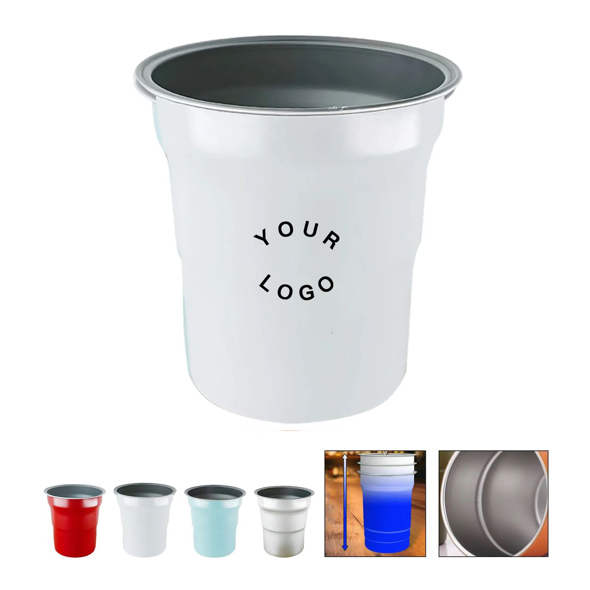 Durable Aluminum Drink Cup 16oz for Events 1