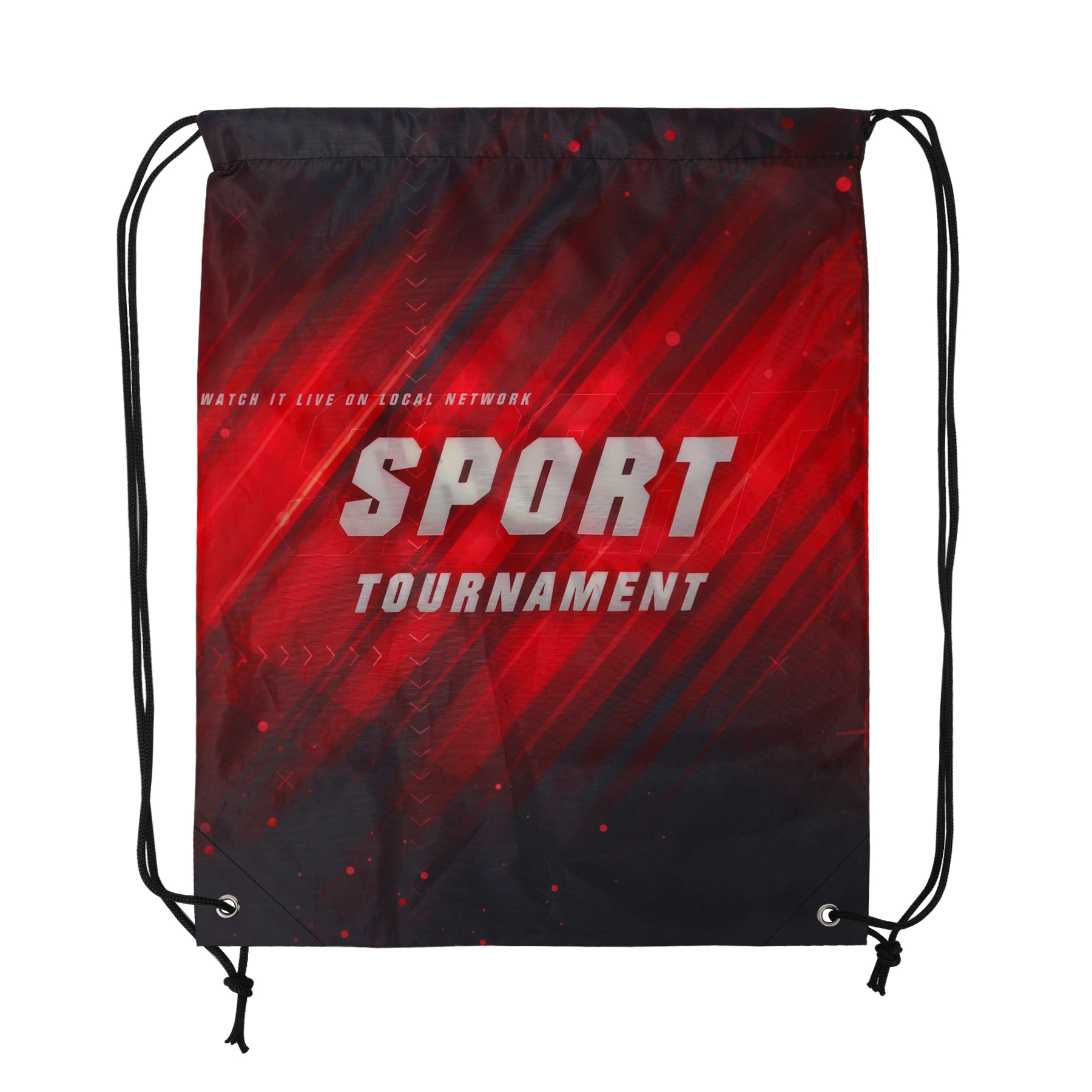 14" x 17" Dye-Sublimated Drawstring Backpack 13
