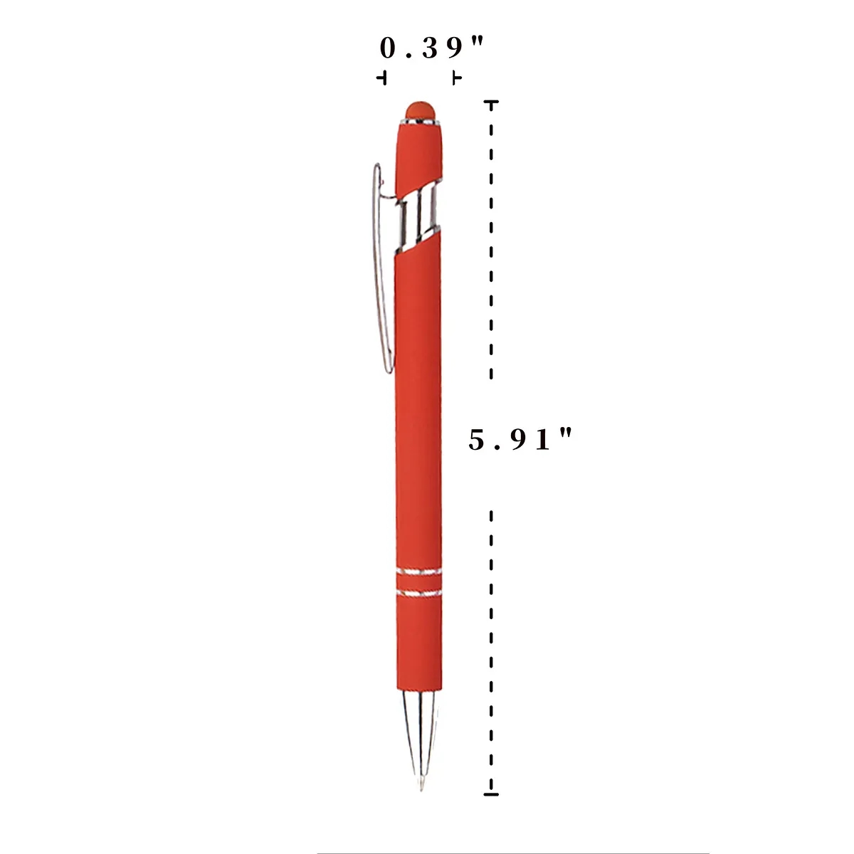 Soft Touch Ballpoint Pen With Stylus Tip 2