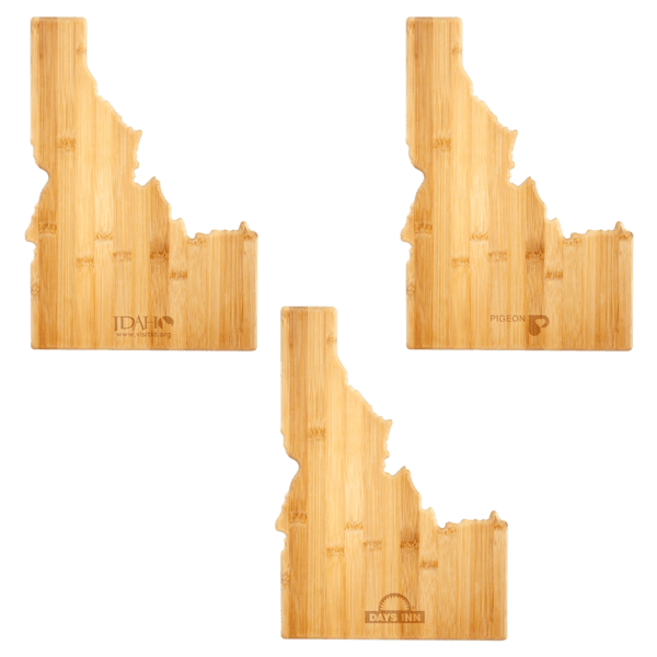 U.S. State Shaped Bamboo Cutting and Serving Boards 47