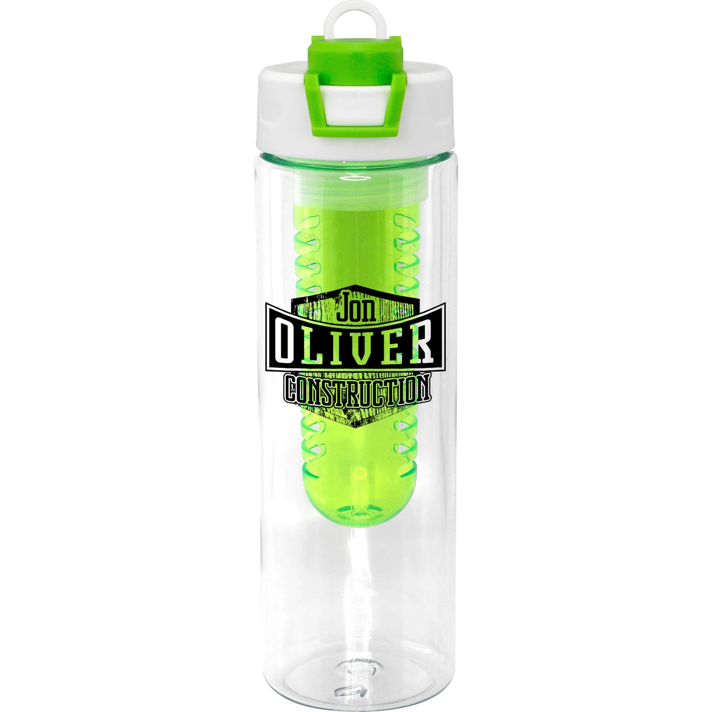Two Tone Pop Up 24 oz. Recycled Bottle with Infuser 14