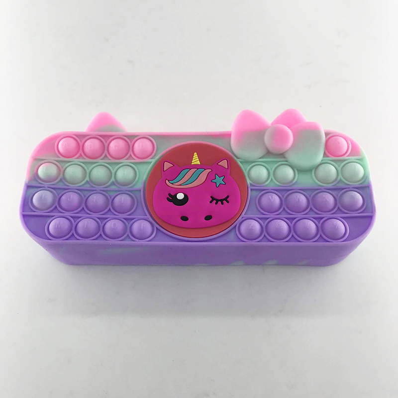 Silicone Popper Fidget Pencil Case for Girls 18
