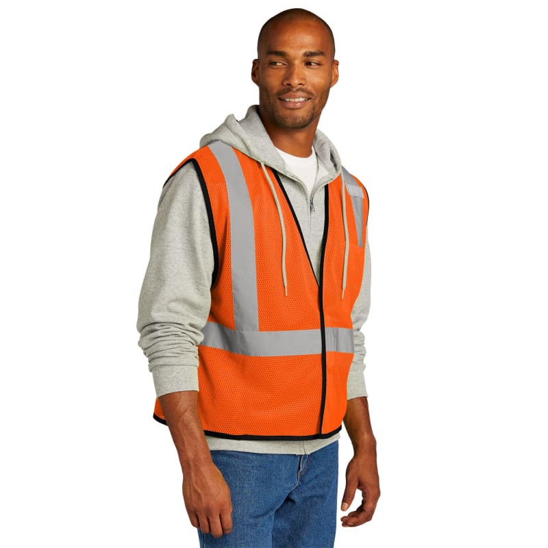 CornerStone ANSI 107 Class 2 Economy Mesh One-Pocket Vest. 3