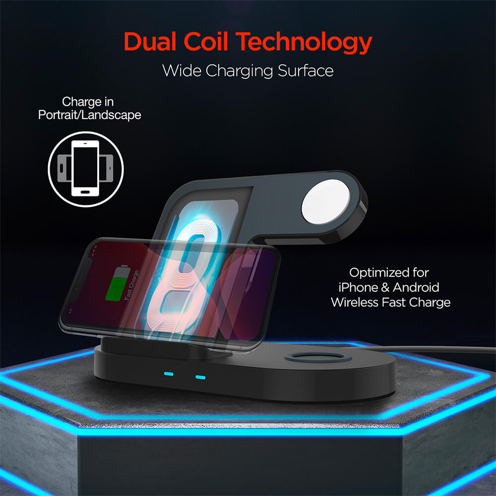 HyperGear 3-in-1 Wireless Charging Dock 11
