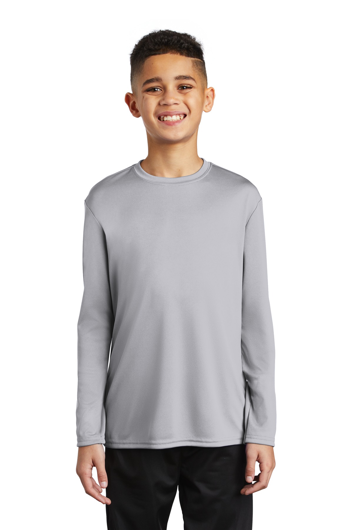 Port & Co Youth Long Sleeve Performance Tee PC380YLS 16