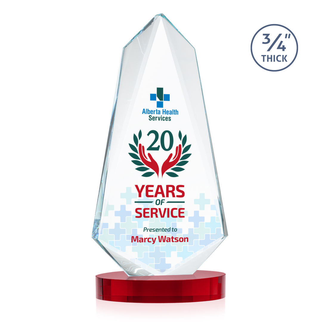 Sheridan VividPrint™ Award on Alberton Base - Red 7