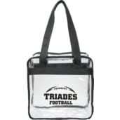 Game Day Clear Zippered Safety Tote 22
