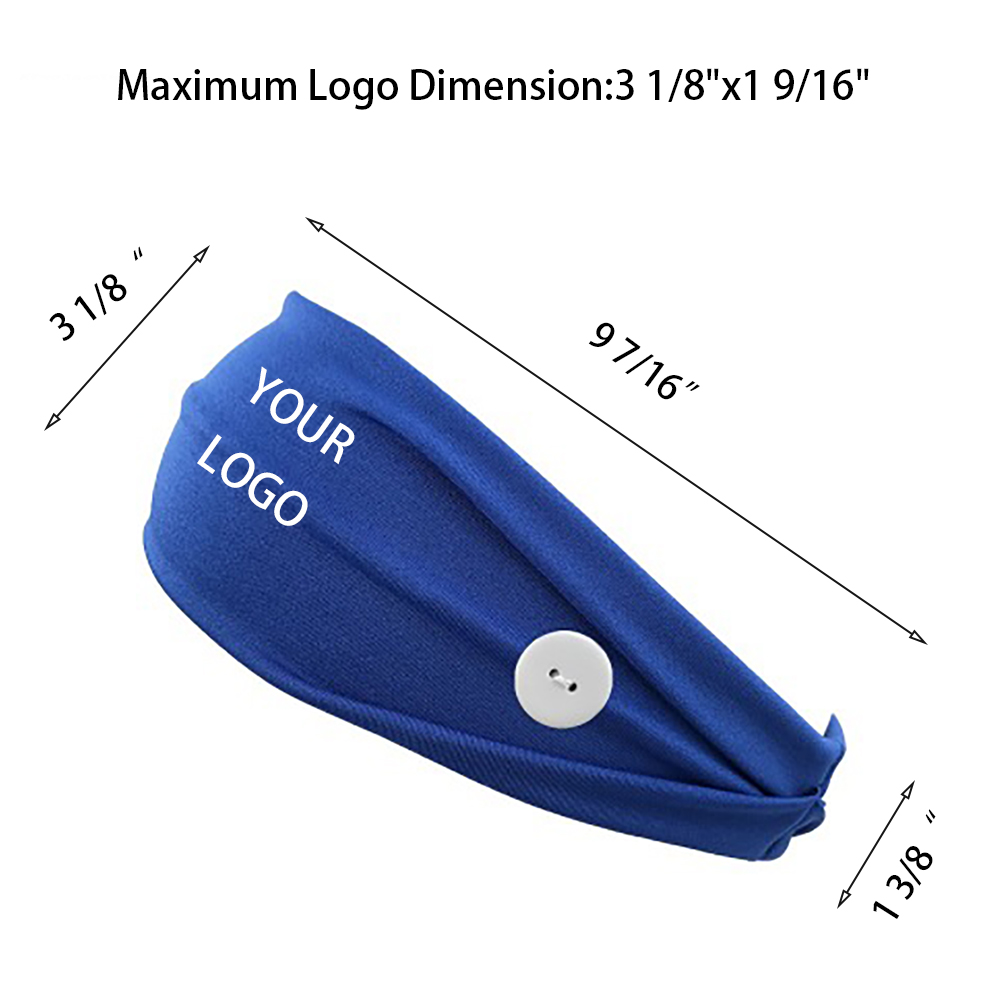 Anti-tight Button Elastic Headband 3