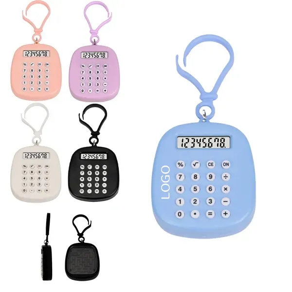 Mini Calculator Keychain with Maze Puzzle Key Ring 3