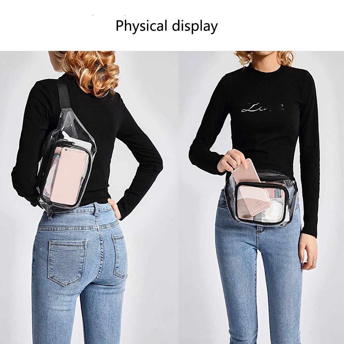 Transparent Stadium Belt Bag 4