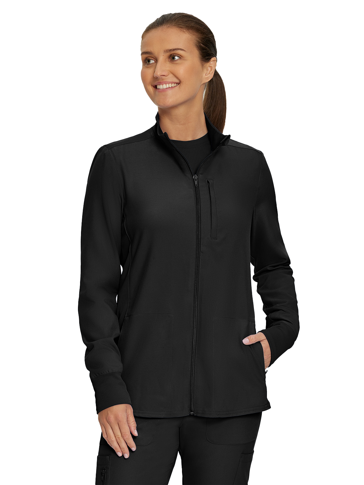 Landau - Forward - Women's Three-Pocket Mock-Neck Zip-Front Jacket 1